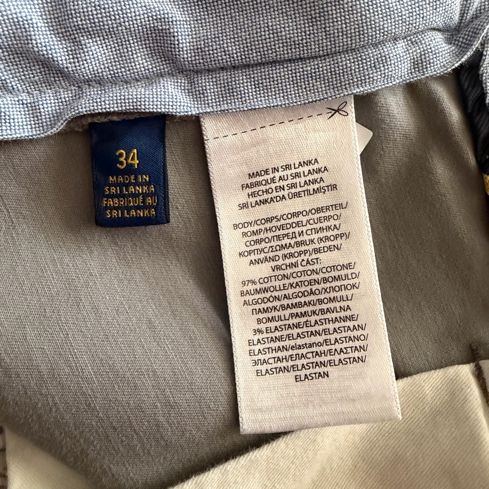 Polo Ralph Lauren Men's 34 Cotton Twill Classic Fit Stretch Golf Shorts Gray - Picture 4 of 8